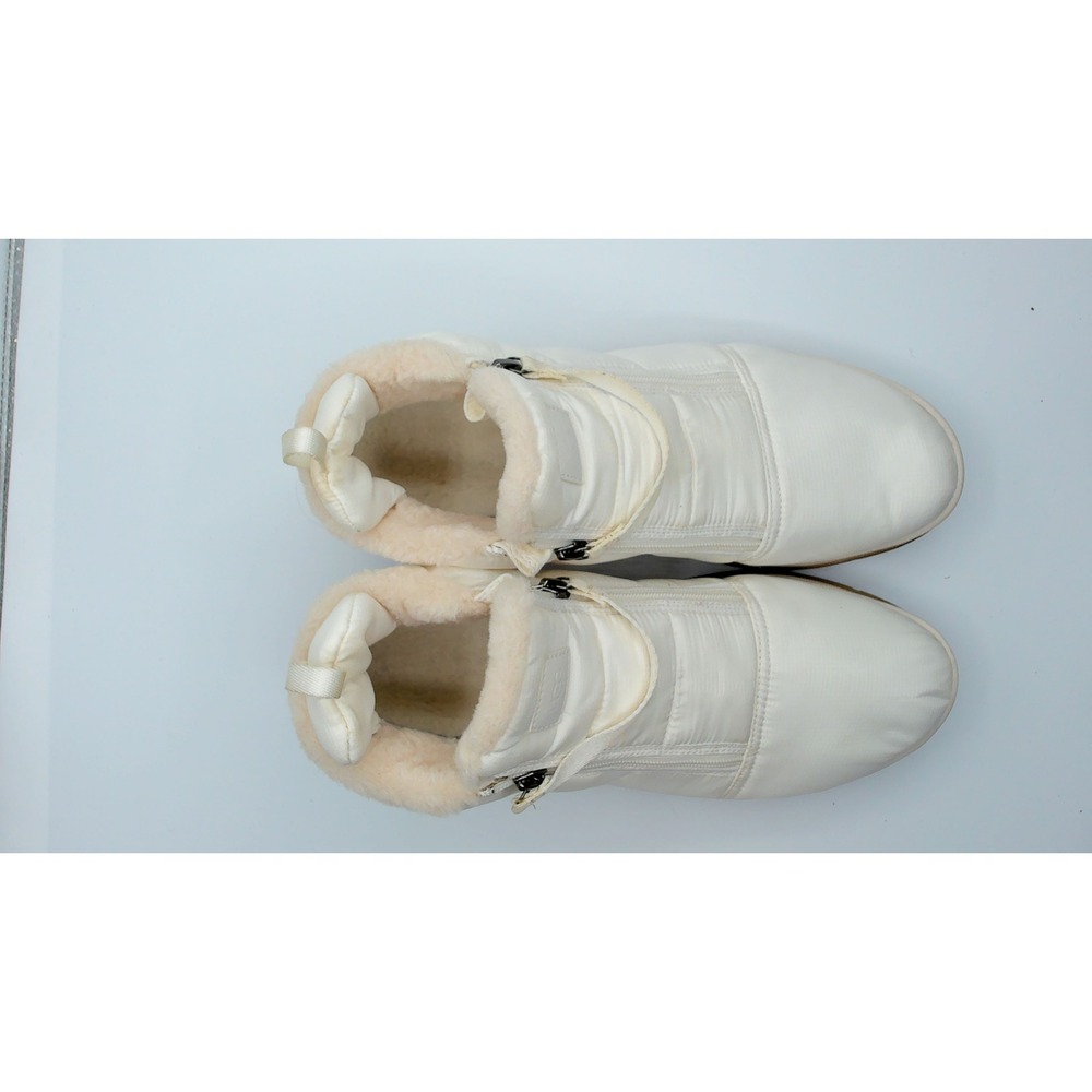 UGG Lakesider Zip Puff White Puffer Ankle Boots Sneakers 1121017 Women Size 11